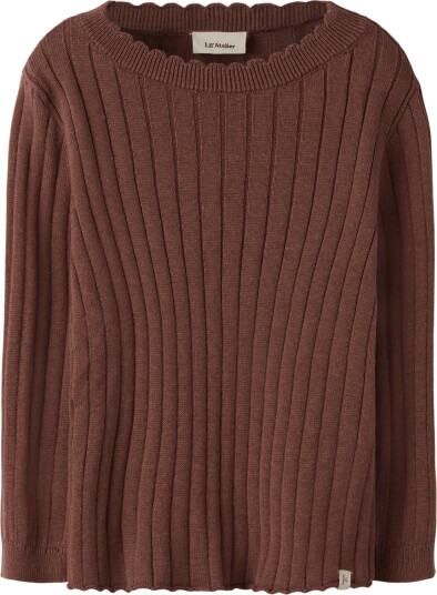 Lil"Atelier Nmfnelsan Ls Knit Lil Brown 92