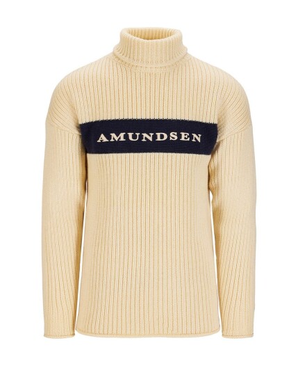 Amundsen Sports Heroes Ski Turtle Neck, Herre Natural/Navy XL Amundsen Sports Heroes Ski Turtle Neck, Herre Natural/Navy XL