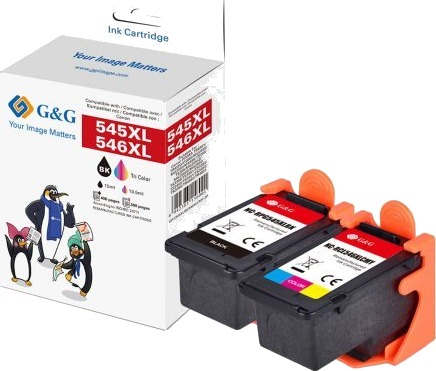 G&G 15088 XL BK/C/M/Y blekkpatroner 2 pk 14 ml/12,6 ml