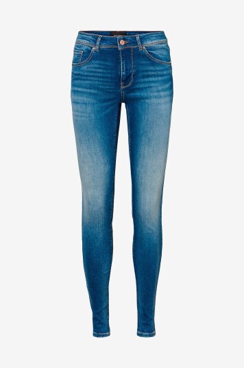 Vero Moda - Jeans vmLux MR Slim Jeans RI310 - Blå