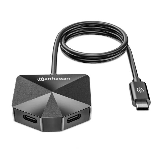 Manhattan 181150 Dokkingstasjon 2xUSB A 2xUSB C 5 Gbps Svart