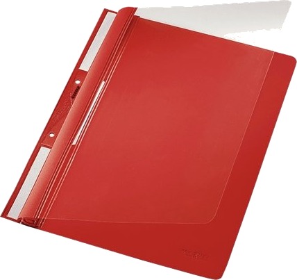 Leitz 41900025 Rød Gjennomsiktig Pvc 250 Ark A4 242 Mm 315 Mm