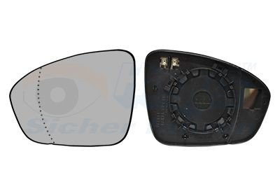 Speilglass ytterspeil VAN WEZEL 4407837 Speilglass ytterspeil VAN WEZEL 4407837