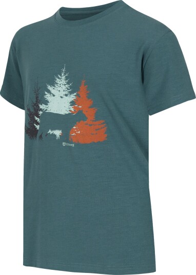 Urberg Juniors' Bamboo Print Tee Silver Pine 122/128 Urberg Juniors' Bamboo Print Tee Silver Pine 122/128