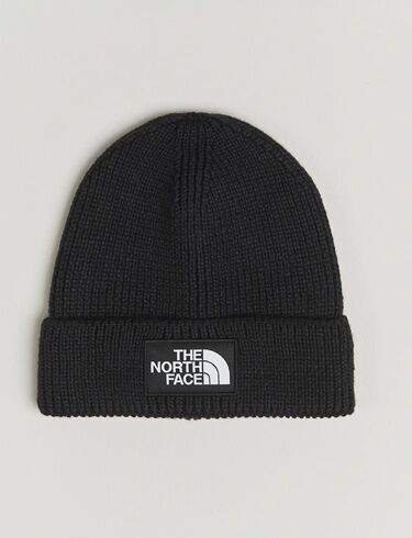The North Face Logo Box Cuffed Beanie Black