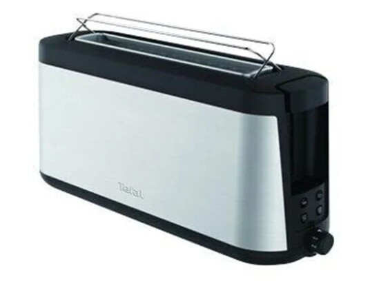 Tefal TL4308 Brødrister 1000 W Svart/Rustfritt Stål med Bolletilbehør Tefal TL4308 Brødrister 1000 W Svart/Rustfritt Stål med Bolletilbehør