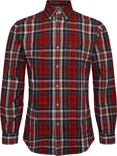 Polo Ralph Lauren Custom Fit Plaid Brushed Oxford Shirt Multi/patterned XL