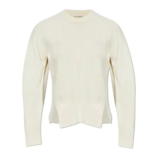 Alexander McQueen, Dame, Strikkevarer, Beige, XS, Alexander McQueen, Dame, Strikkevarer, Beige, XS,