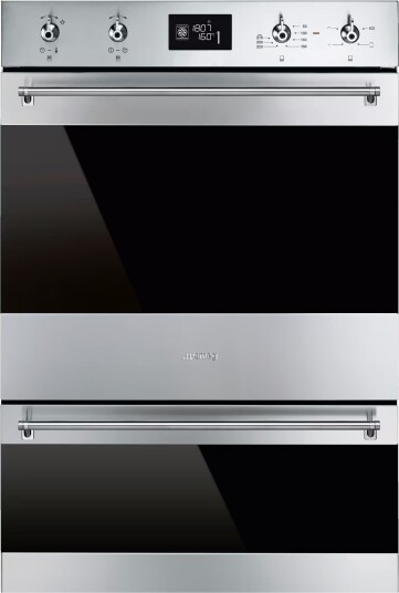 Smeg Classics Dobbel Integrert Stekeovn 70L Rustfritt Stål med Pyrolyse Smeg Classics Dobbel Integrert Stekeovn 70L Rustfritt Stål med Pyrolyse