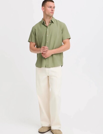 Blend Bhbobby Linen S/S Green XL