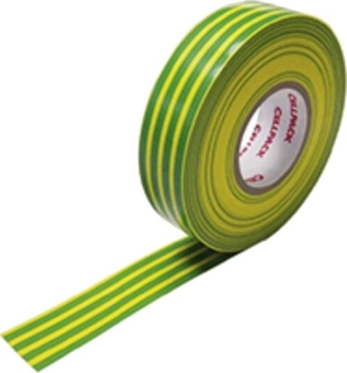 Cellpack Isolasjonstape Nr. 328 Grønn Gul 20 M X 19 Mm