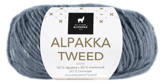 DSA , Alpakka Tweed garn 104 Blå