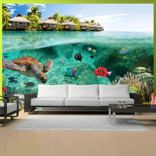 Fototapet Under The Surface Of Water 150x105 - Artgeist sp. z o. o.