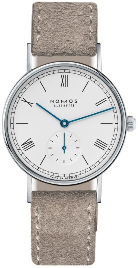 Nomos Glashütte Dameklokke N 244 Ludwig Hvit/Lær Ø32.8 mm