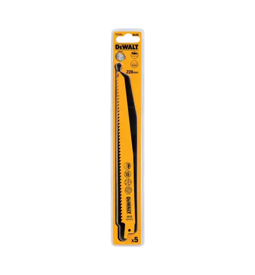 Dewalt DT2349 Bajonettsagblad 228mm for Treverk - 5 stk Dewalt DT2349 Bajonettsagblad 228mm for Treverk - 5 stk