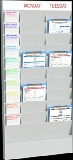 Paperflow Veggkontorplanlegger Pd20a5.02 20 Rom A5 Grunnelement Grå