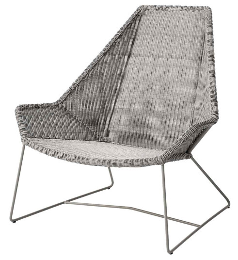 Cane-line Breeze høyrygget lenestol Taupe Brun