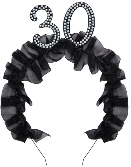 30 År Hårbøyle med Rysjer og Perler