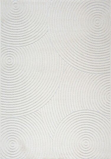 Gulvteppe   140x200 cm   Vevet   Kremfarget med mønster   Ternerife   Nordstrand Home