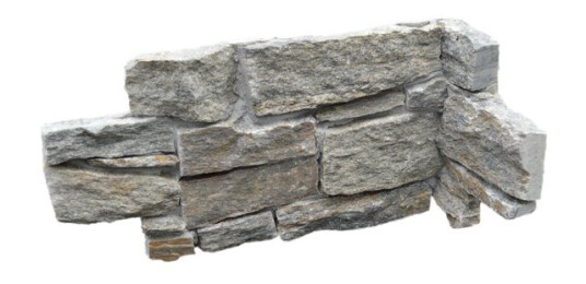 Stone Wall Forblendingsstein valdres granitt innvendig hjørne b: 200mm l: 405mm t: 30mm grå