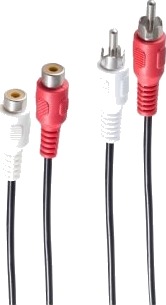Shiverpeaks Bs40202 2 X Rca Hankjønn 2 X Rca Hankjønn 1,5 M Sort