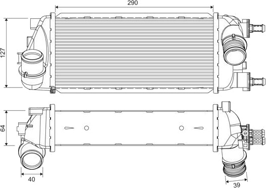 Intercooler VALEO 818695 Intercooler VALEO 818695