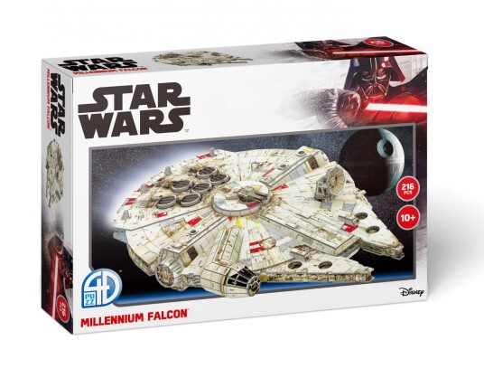 Star Wars 3d Puslespill 216 Brikker Millennium Falcon