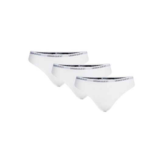Urban Quest 3 Pack Bamboo string hvit Størrelse: M Kvinner