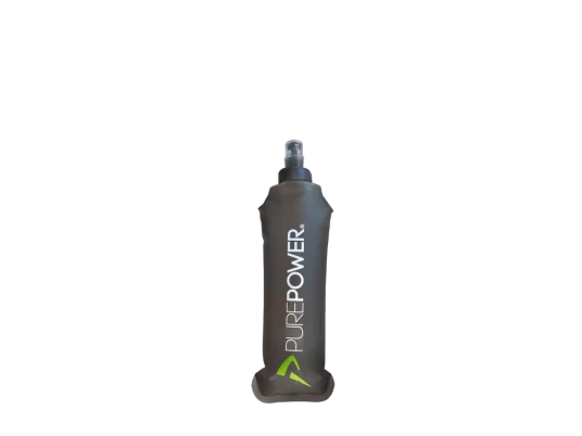 PurePower Soft drikkeflaske 250 ml svart