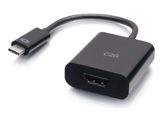 C2G USB-C to HDMI Audio/Video Adapter Converter - 4K 60Hz - Black - video adapter