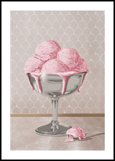 Sweet Pink Meltdown Plakat / 50x70 Sweet Pink Meltdown Plakat / 50x70
