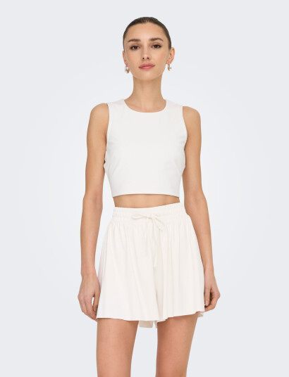 Only Play Onpsolo On Sl Crop Top - White - XL