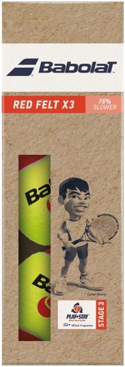 Babolat 3-pack Red Felt Babolat 3-pack Red Felt