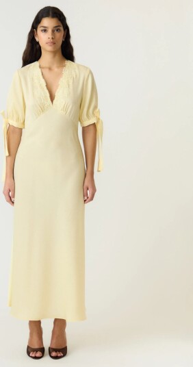 YAS Yaspella 2/4 Long Dress S. D2D Yellow 42