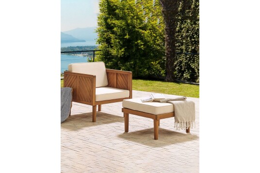 Utelenestol Taviano Lys Brun/Beige Utelenestol Taviano Lys Brun/Beige
