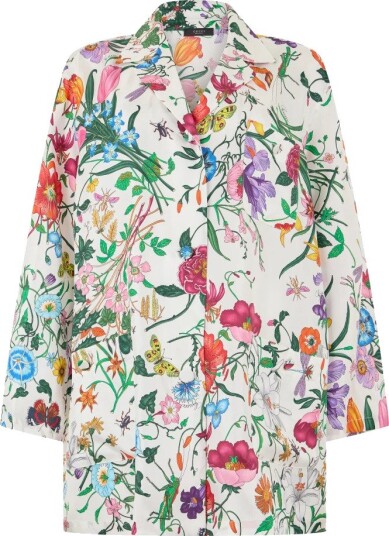 Gucci, Dame, Bluser & Skjorter, Flerfarget, M,