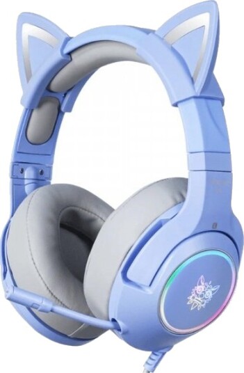 Onikuma Gaming Headphones K9 Rgb Kocie Uszka Usb Blå Med Kabel Onikuma Gaming Headphones K9 Rgb Kocie Uszka Usb Blå Med Kabel
