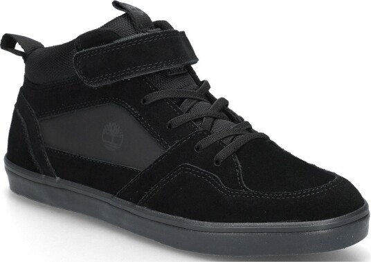 Timberland Mid Hook & Loop Sneaker - BLKSUEDE WBLK - 36