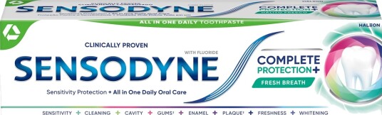 SENSODYNE Complete Protection+ Fresh Breath Tannkrem 75 ml. SENSODYNE Complete Protection+ Fresh Breath Tannkrem 75 ml.