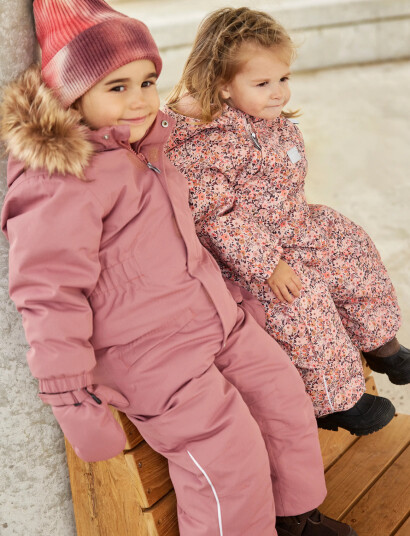 Minymo Snow Suit W. Fur Pink 98