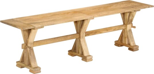 vidaXL Benk 160x35x45 cm heltre mango