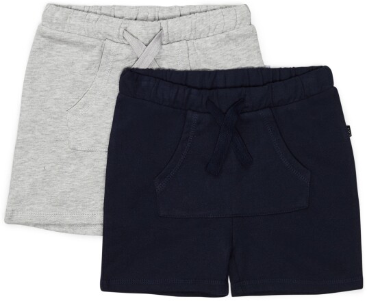 Luca & Lola Ricolo Shorts 2-pack Navy/Grey Melange 74