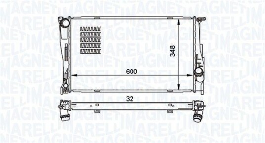 Radiator MAGNETI MARELLI 350213157500
