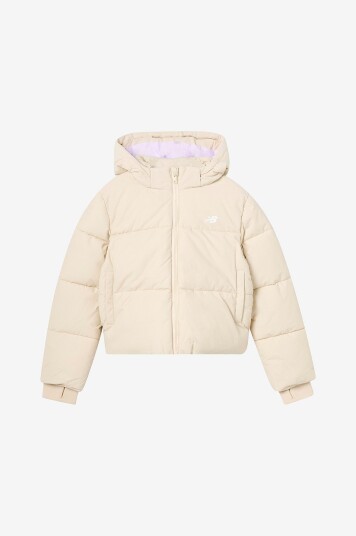 New Balance Pufferjakke NB Wide Baffle Puffer Coat Rosa