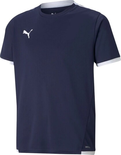 Puma teamLIGA Jersey, t-skjorte junior 164 Peacoat-Puma White