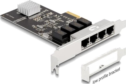 Delock PCIe Gigabit 4 Port Adapter 88618
