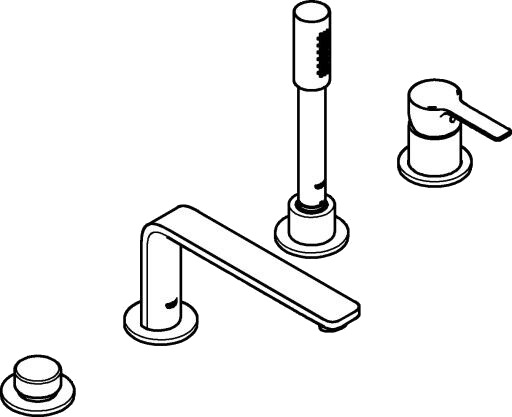 Grohe Lineare 4 Hulls Kar Og Dusjkombinasjon Grohe Lineare 4 Hulls Kar Og Dusjkombinasjon