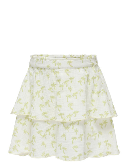 Kids Only Kmgpalm Thyra Life Layered Skirt Wvn White 92