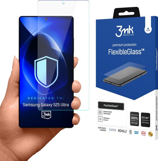 3Mk FlexibleGlass Skjermbeskytter til Samsung Galaxy S25 Ultra - Støtsikker og Vannavstøtende