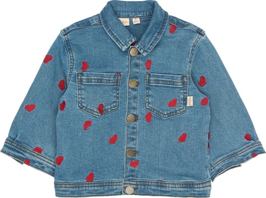 Petit Piao Denimjakke PpEva Light Blue Denim Emballasje Petit Piao 1½ år (86) Denimjakker Blå